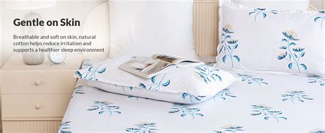 HOMEMONDE King Size Bedsheet | Cotton Flat Sheet with Two Pillow Cover ...