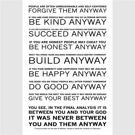 Mother Teresa Do It Anyway Printable - Get Your Hands on Amazing Free ...