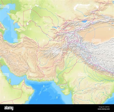 Afghanistan Label Mountains Map Afghanistan's Security Challenges