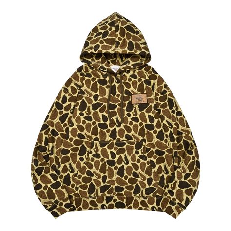 Brown Oyster Camo Mid-Weight Hoodie - Pimp Shrimp Clothing