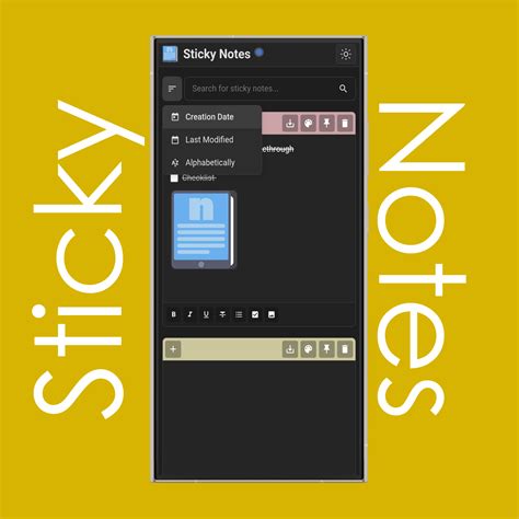 Image result for How to Sort Sticky Notes