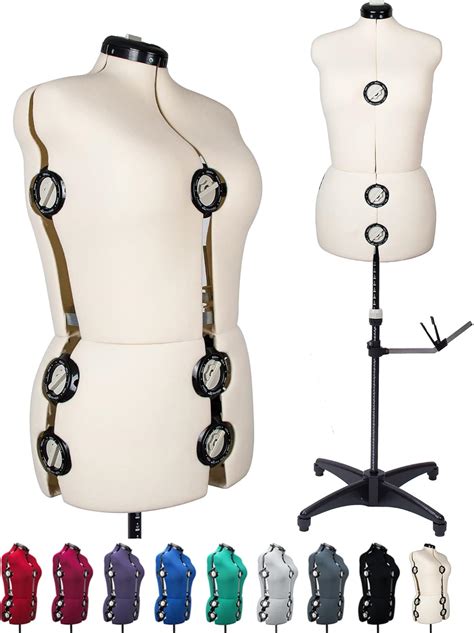 Beige 13 Dials Female Fabric Adjustable Mannequin | Ubuy India