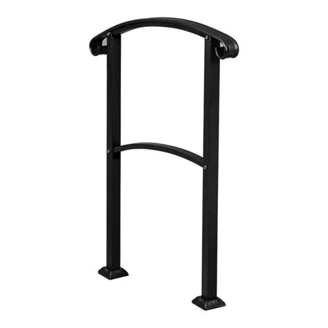 Buy 3-Step Handrails For Outdoor Steps Fits 1 Or 3 Steps Matte White ...