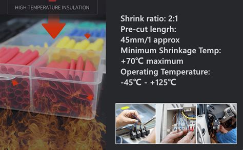 Massmot 530 pcs Heat Shrink Tubing Kit,Waterproof Wire Wrap,Self-Solder ...