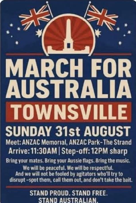 TOWNSVILLE - MARCH FOR AUSTRALIA , Anzac Memorial Park, Townsville, 31 ...