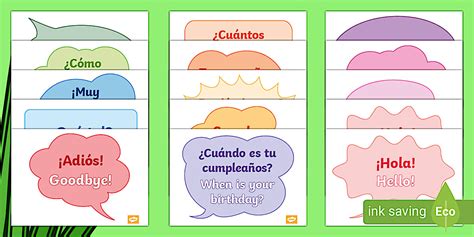 👉 Spanish: Common Phrases Display Posters - KS2
