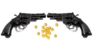 Shivsoft Plastic Mini Toy 009 Gun with 8 Rounds Barrel and 40 Pieces ...