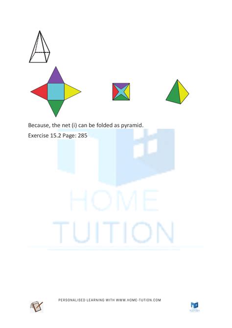 Image result for Visualising Solid Shapes Class 7 Explaining Net