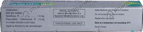 Tacvido Forte 1 MG Cream (20): Uses, Side Effects, Price & Dosage ...