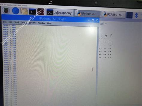 Raspberry Pi PCF8591 的图像结果