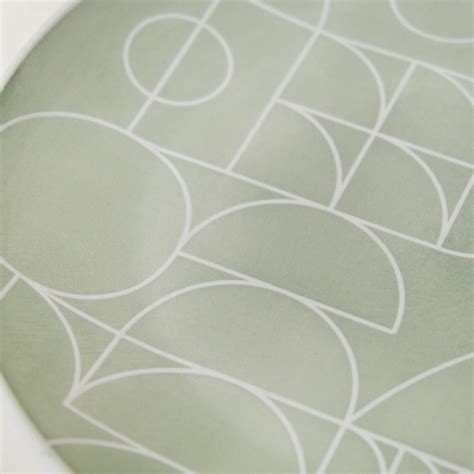 Monvia Geometric Pattern Dinner Plate Set Of 4 Mint 10 Inch Online ...