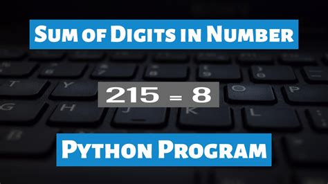 Python Tutorials Program to Print Sum of Digits of Positive Integer Number 的图像结果