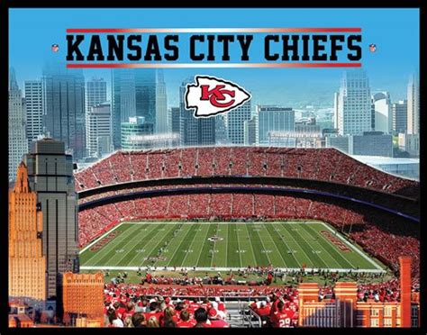 Buy Artissimo Design Chiefs Varsity Stadium Canvas Wall Art Online at ...