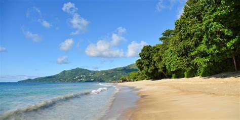 Beach "Anse Marie-Laure" Mahé (Seychelles)