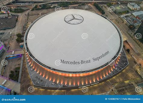 Aerial Mercedes Benz Superdome Editorial Photography - Image of ...