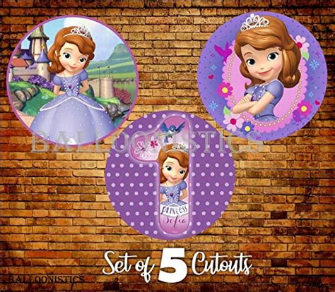 Balloonistics Sofia Princess 1st Birthday Theme Cardstock Cardboard Cut ...