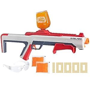 Nerf Pro Gelfire Raid Blaster, Fire 5 Rounds at Once, 10,000 Gel Rounds ...