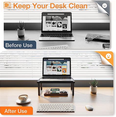 Buy Monitor Stand Riser, 2 Pack Computer Monitor Stands, Desktop Stand ...