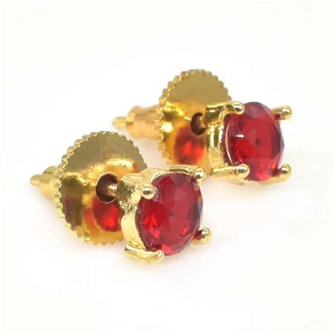 Silver Brass Earring - Gold Plated Studs Earring Manufacturer from Jaipur