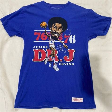Philadephia 76ers Julius Erving Dr. J T-shirt | Mercari