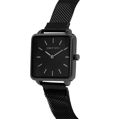 Joker & Witch Black Couple Watch Gift Set- For Men & Women