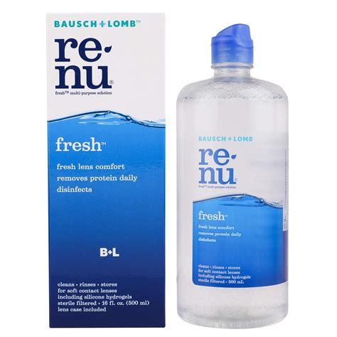 Buy Bausch & Lomb Renu Fresh Contact Solution, 500ml Online at Low ...