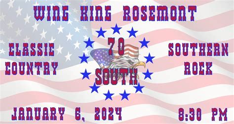 70 South at Wing King Rosemont, Wing King, Virginia Beach, January 6 ...