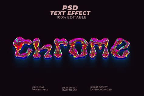 Image result for Chrome Design Text Effect