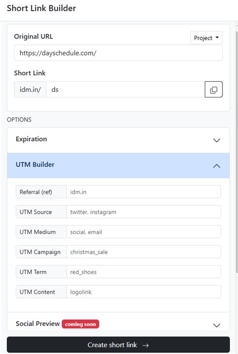 URL Shortener - Short Link Generator and Analytics - IDM