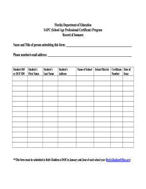 Florida Department Of Education SAPC (School Age Professional ...