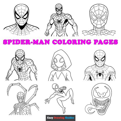 Spider Man Coloring Sheets