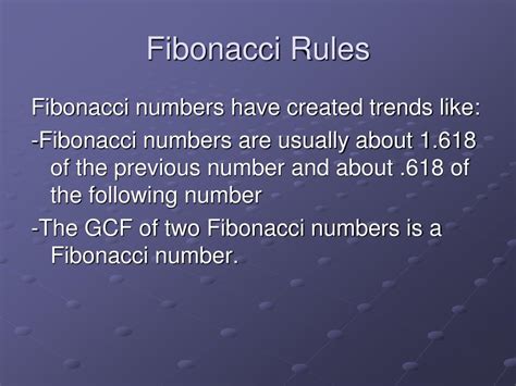 Image result for Rules of Using Fibonacci