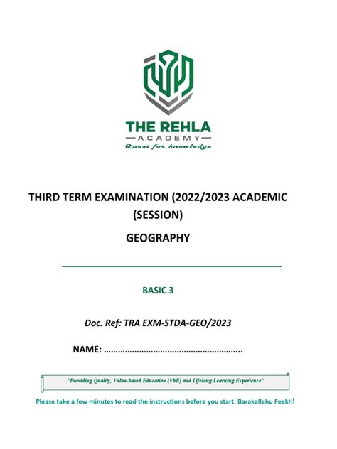 Image result for Geography Examination