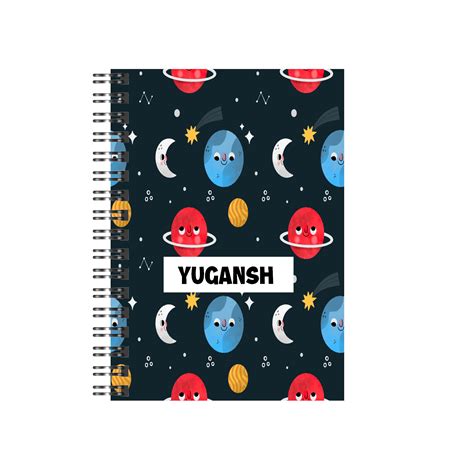 Personalised Space Star Notebook – The Kidszia