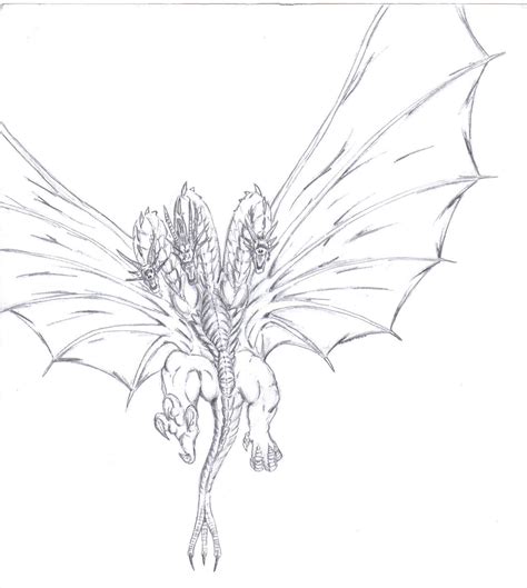 King Ghidorah Coloring Pages - Free Coloring Pages