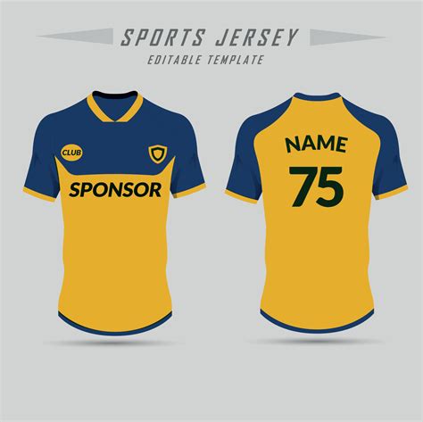 Football jersey design template. corporate design, soccer club uniform ...