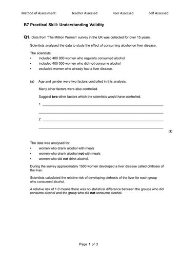 Image result for Validity GCSE Science