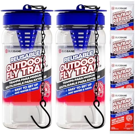 BugBane 2 Fly Traps Outdoor Fly Trap for Patio with 4 India | Ubuy