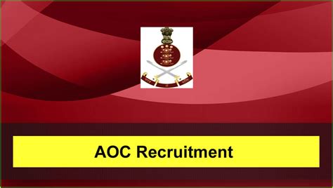 AOC Recruitment 2024 » 188 Senior Material Assistant (SMA) Posts