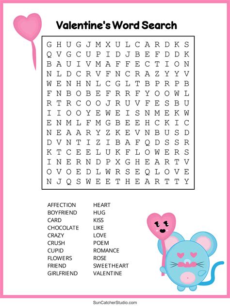 Free Valentine S Day Word Search Worksheets/valentine Bible Verses Free ...