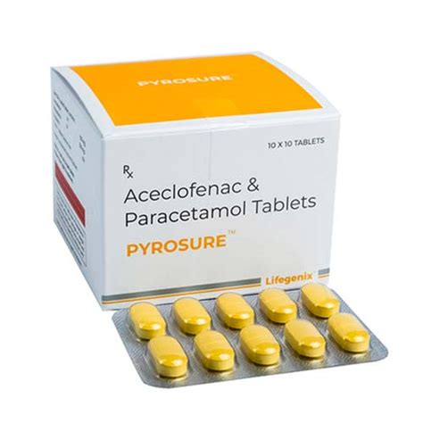 Aceclofenac and Paracetamol Tablets Manufacturer | Supplier | Franchise