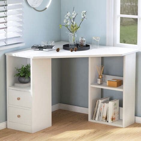 Image result for Corner Computer Desk with Drawers