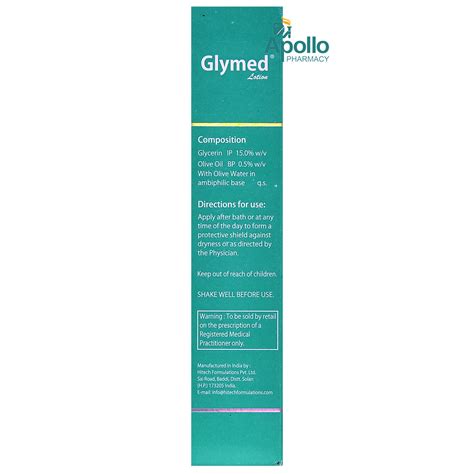 Glymed Lotion 100 ml Price, Uses, Side Effects, Composition - Apollo ...