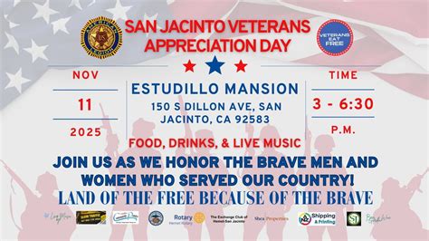 San Jacinto Veterans Appreciation Day, Estudillo Mansion, San Jacinto ...