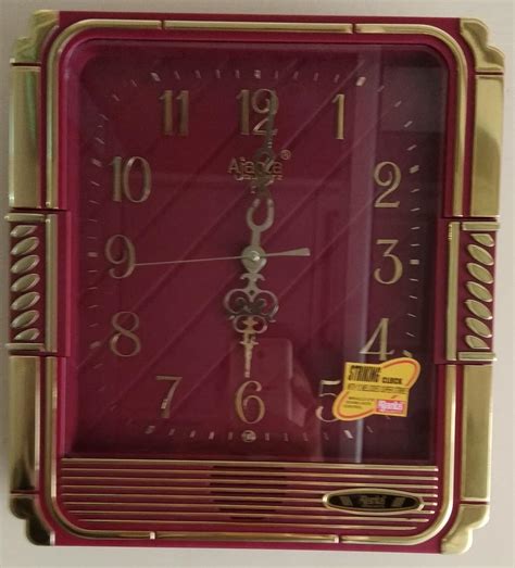 Buy Ajanta Plain Musical Clock (Red, 257) Online at Low Prices in India ...