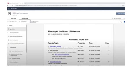 Image result for Diligent Web Director View Examples