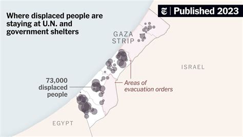 What the Displacement in Gaza Looks Like in Maps, Charts and Photos ...