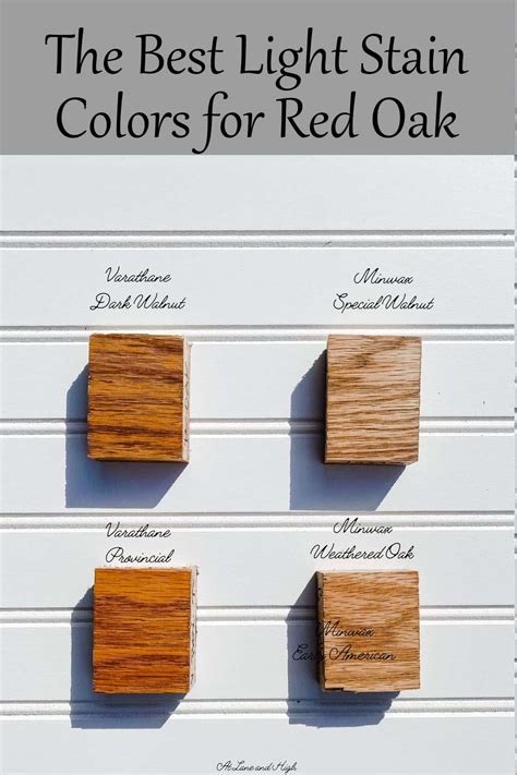 Wood Stain Colors For Red Oak at Carolina Serrano blog