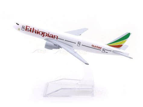 Boeing 777 Ethiopian Airlines 1:400 Diecast Airplane Scale Model ...