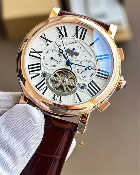 CARTIER - Unforgettable Automatic Leather Watch – Arhamwatches
